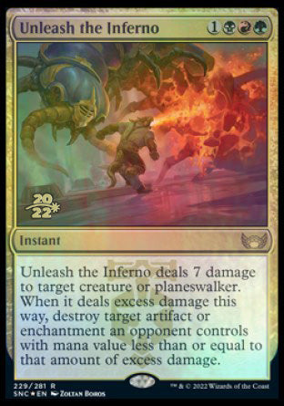 Unleash the Inferno [Streets of New Capenna Prerelease Promos] | Good Games Morley