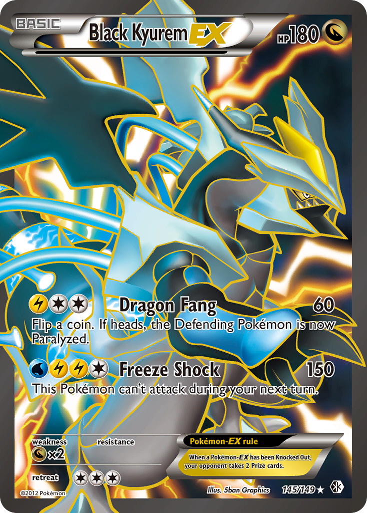 Black Kyurem EX (145/149) [Black & White: Boundaries Crossed] | Good Games Morley