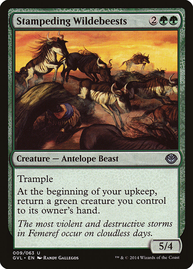 Stampeding Wildebeests (Garruk vs. Liliana) [Duel Decks Anthology] | Good Games Morley