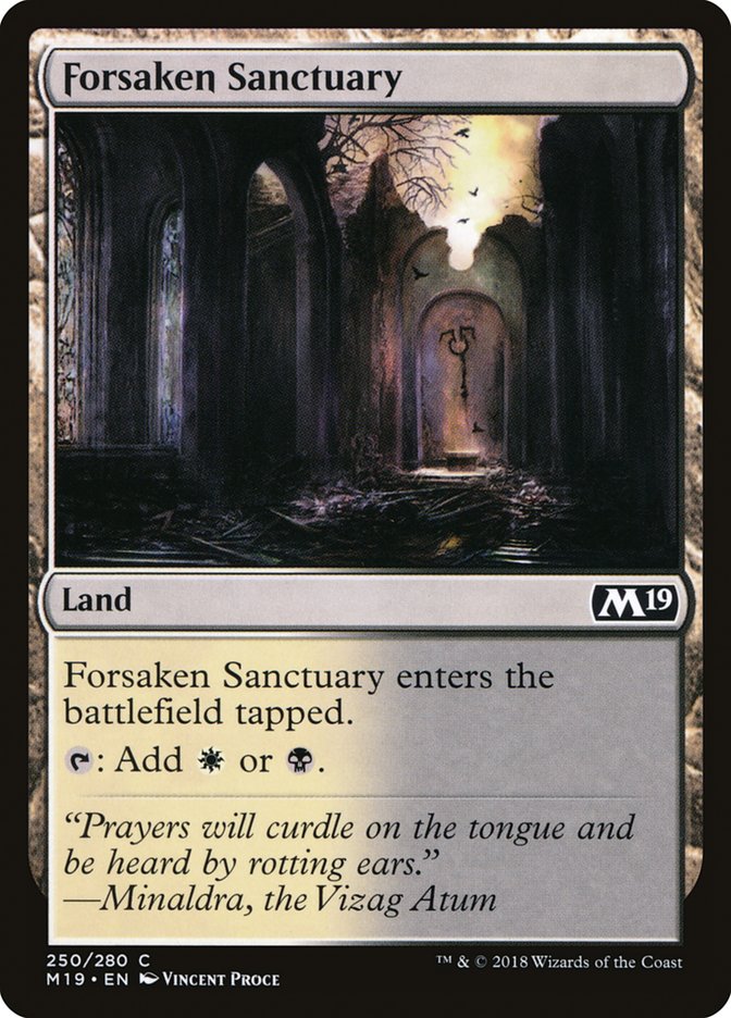 Forsaken Sanctuary [Core Set 2019] | Good Games Morley