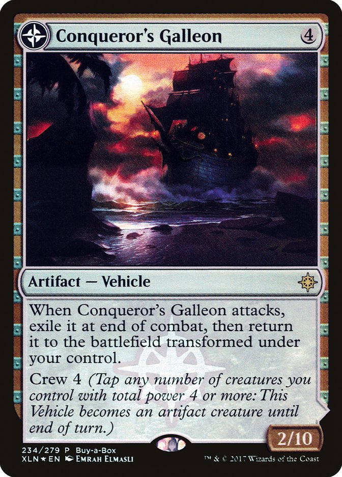 Conqueror's Galleon // Conqueror's Foothold (Buy-A-Box) [Ixalan Treasure Chest] | Good Games Morley