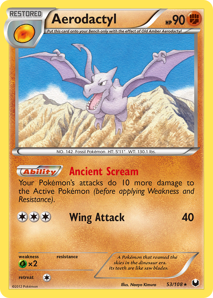 Aerodactyl (53/108) [Black & White: Dark Explorers] | Good Games Morley