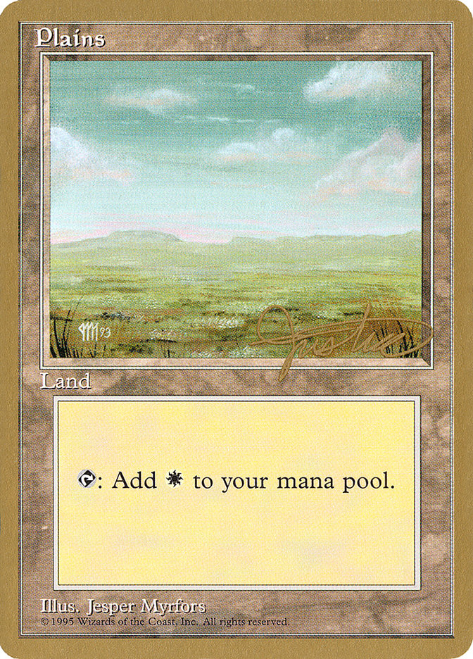 Plains (mj364) (Mark Justice) [Pro Tour Collector Set] | Good Games Morley