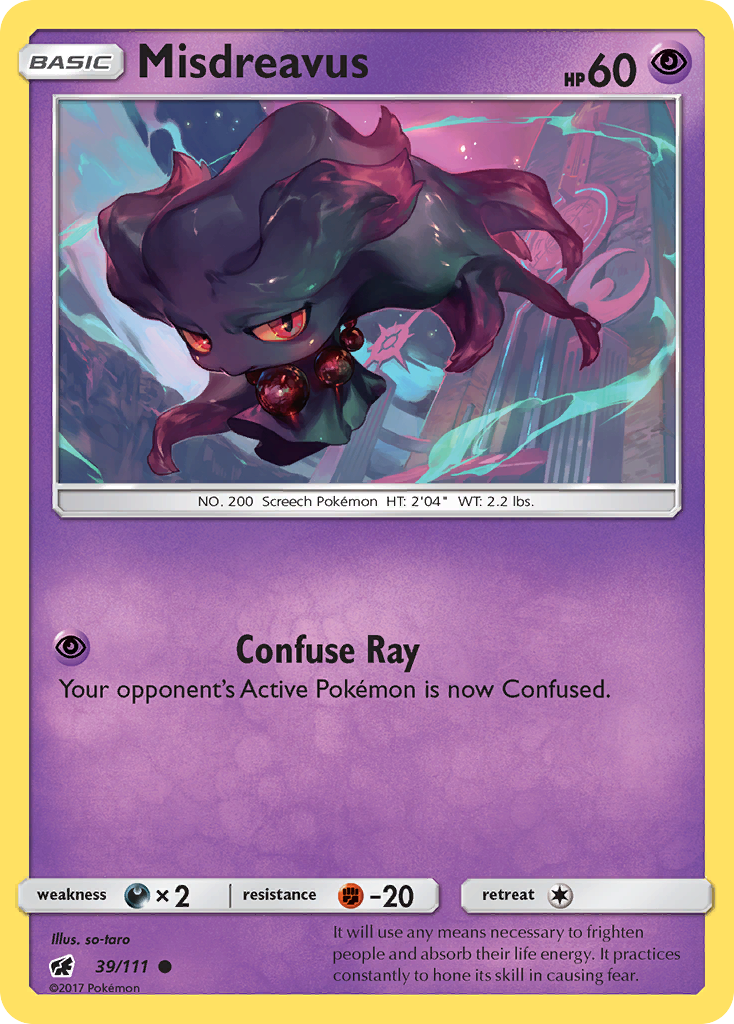 Misdreavus (39/111) [Sun & Moon: Crimson Invasion] | Good Games Morley