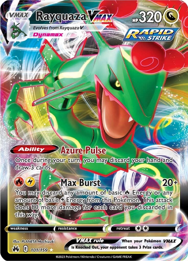 Rayquaza VMAX (101/159) (101) [Sword & Shield: Crown Zenith] | Good Games Morley