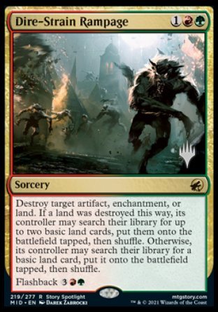 Dire-Strain Rampage (Promo Pack) [Innistrad: Midnight Hunt Promos] | Good Games Morley