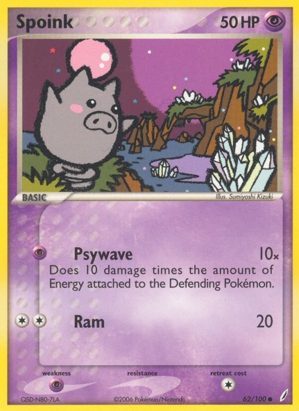 Spoink (62/100) [EX: Crystal Guardians] | Good Games Morley