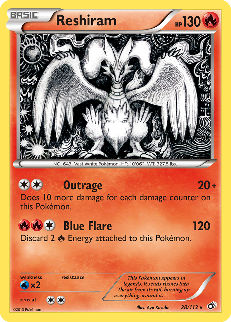 Reshiram (28/113) [Black & White: Legendary Treasures] | Good Games Morley