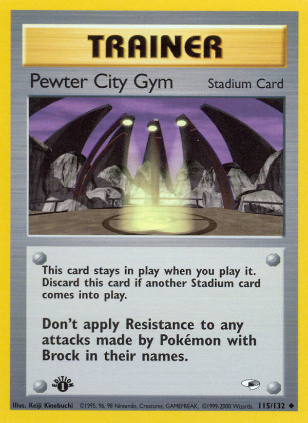 Pewter City Gym (115/132) [Gym Heroes 1st Edition] | Good Games Morley