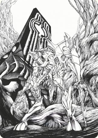 Lukka, Bound to Ruin Art Card [Phyrexia: All Will Be One Art Series] | Good Games Morley