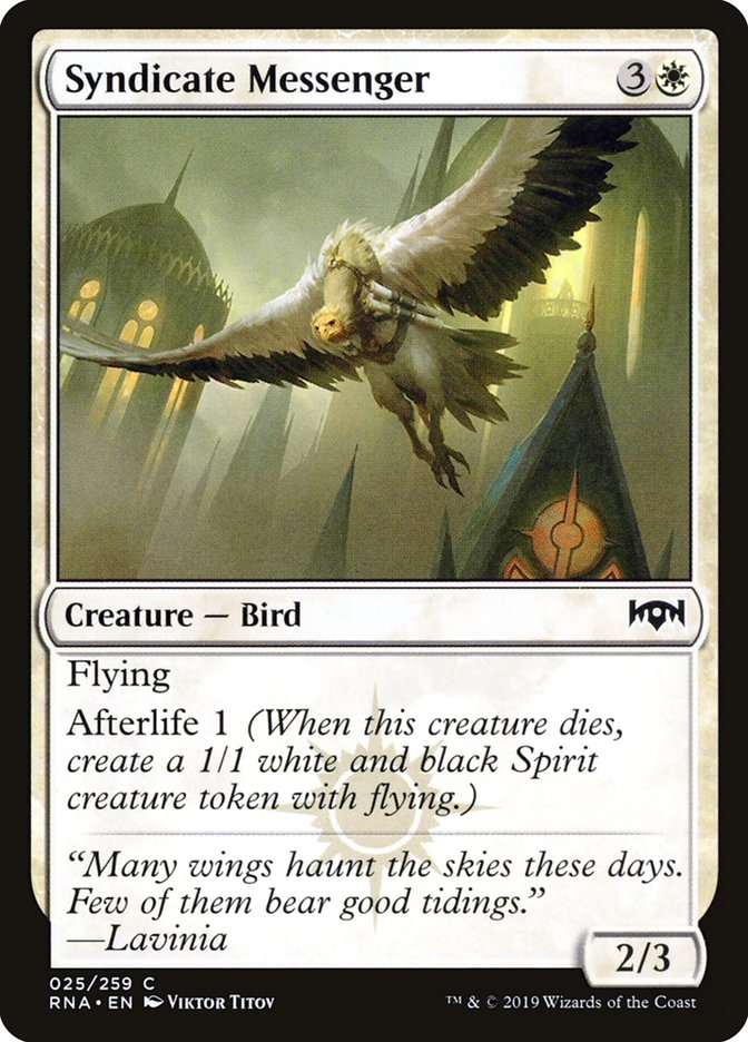 Syndicate Messenger [Ravnica Allegiance] | Good Games Morley