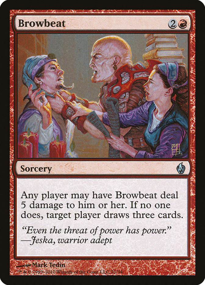 Browbeat [Premium Deck Series: Fire and Lightning] | Good Games Morley