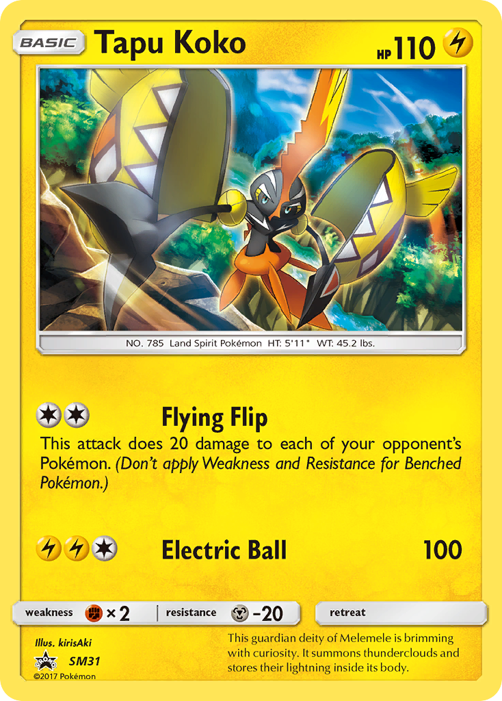 Tapu Koko (SM31) [Sun & Moon: Black Star Promos] | Good Games Morley