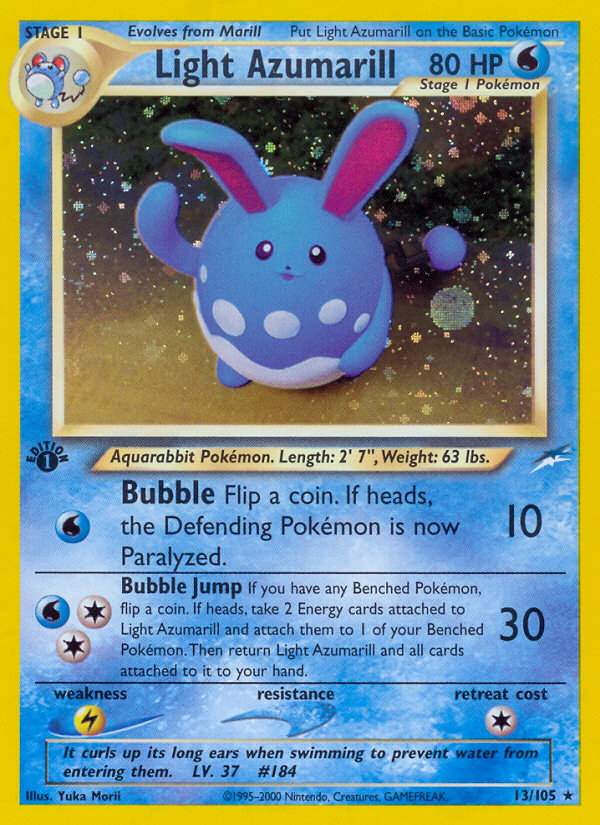 Light Azumarill (13/105) [Neo Destiny 1st Edition] | Good Games Morley