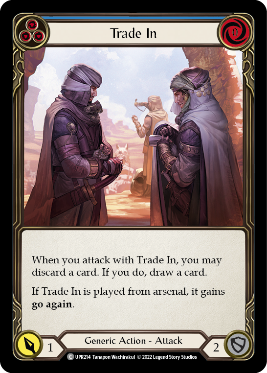 Trade In (Blue) [UPR214] (Uprising)  Rainbow Foil | Good Games Morley