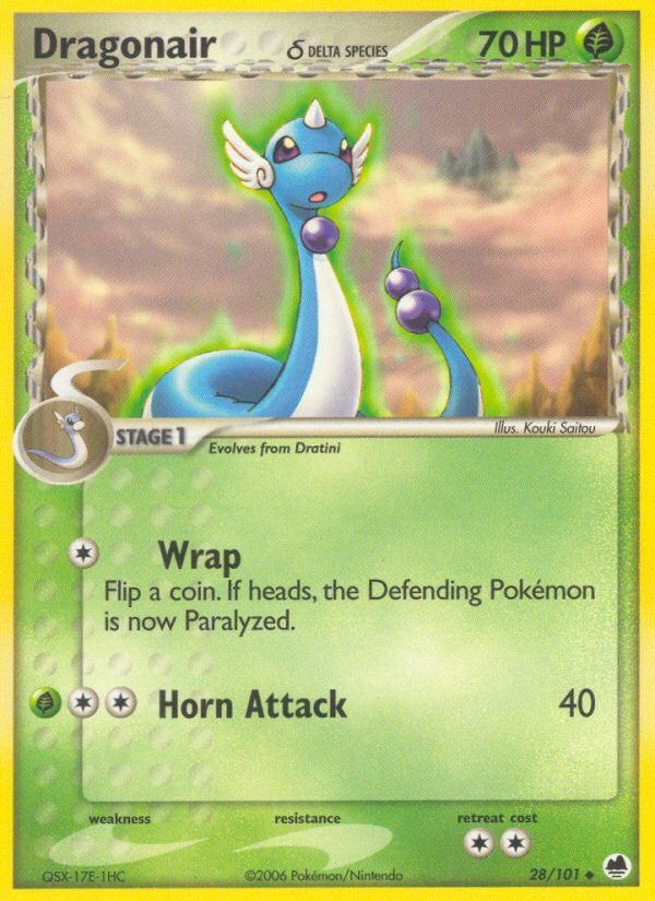 Dragonair (28/101) (Delta Species) [EX: Dragon Frontiers] | Good Games Morley