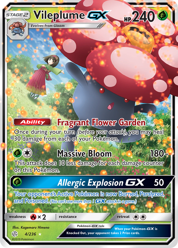 Vileplume GX (4/236) [Sun & Moon: Cosmic Eclipse] | Good Games Morley