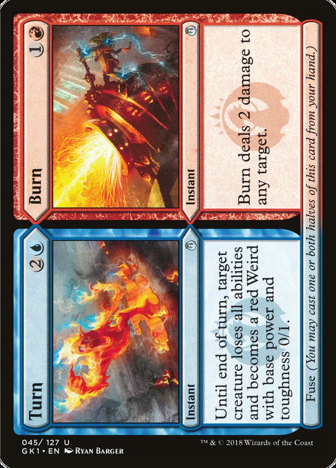 Turn // Burn [Guilds of Ravnica Guild Kit] | Good Games Morley